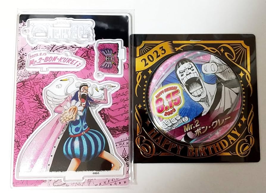 ONE PIECE - ワンピース　ボンクレー　Mr.2 2023バースデーグッズ　2点セット ONE PIECE - ワンピース ボンクレー Mr.2 2023バースデーグッズ